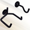thumbnail image 3 of BRIGHTFUFU 2 piezas de montaje en pared ukelele guitarra gancho rack metal soporte de pared suspensión para instrumento de cuerda guitarra (negro), 3 of 7