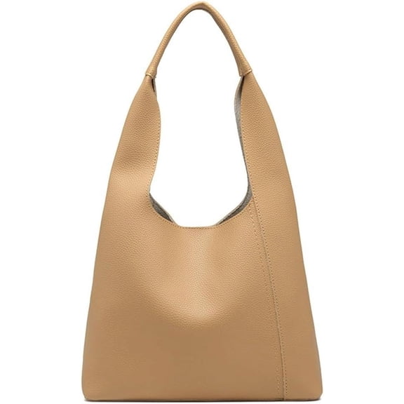 Zhengup Womens Vegan Leather Shoulder Bag Large Bucket Tote Purse Handbag Casual Work Ladies Top Handle Satchel 2pcs
