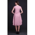 thumbnail image 2 of Bimba Pink Floral Block Women Casual Sleeveless Floral Print Summer Swing Midi Dress-Large, 2 of 6