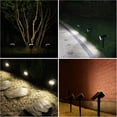 thumbnail image 7 of Solar Lights Outdoor Waterproof IP67, 60 LED 3 Lighting Modes Solar Spot Lights Outdoor for Yard Garden Pathway Landscape, Auto On/Off, Function 2 in 1(Cool White, 4 Pack), 7 of 7
