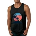 thumbnail image 2 of WAENQINLA Men Tank Tops Graphic Palm Tree Print Crewenck Basic Tank Shirt Hawaiian Summer Beach Loose Sleeveless Pullover, 2 of 5