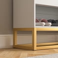 thumbnail image 5 of Canddidliike 2 Tiers Flip Doors Wood Shoe Cabinet Storage Organizer Holds 16 of Pairs of Shoes, White, 5 of 10