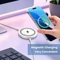 thumbnail image 4 of Wireless Charger,15W Fast Charging Pad Compatible with iPhone 17/16/15/14/13/12 Series & AirPods 4/3/2/Pro Magnetic Charging Stand，3Pack，White, 4 of 11