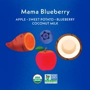 Once Upon a Farm Organic Refrigerated Baby Food Fruit & Veggie Blend Apple, Sweet Potato, Blueberry & Coconut Milk, 3.2oz Pouch