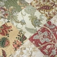 thumbnail image 6 of Chezmoi Collection Lunaria 1-Piece Floral Patchwork Quilted Throw - Soft Breathable Vintage Washed Cotton Reversible Quilt for All Seasons. Throw Blanket, 6 of 9