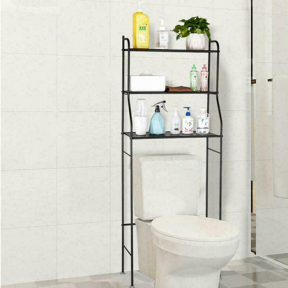 Bathroom Space Saver 3Tier Over The Toilet Storage Rack Bathroom Organizer with Metal Frame