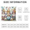thumbnail image 5 of YANMS Spring Gardening Gnome Truck Decorative Throw Pillow Cover, Lily Flowers Bee Bird House Watering Can Home Decors, Butterfly Green Birdhouse Rustic Decoration Floral Farmhouse, 5 of 5