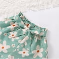 thumbnail image 5 of XIYNBAOK Kids Clothing Sets Cute Outfit 70s Outfits for Kids Teen Shirts and Shorts for Girls 10-12 Baby Neutral Clothes 6 Year Old Girl Clothes, Green 2-3 Years, 5 of 7