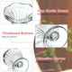 thumbnail image 5 of Base más gruesa, apta para congelador y lavavajillas, elegante diseño de tulipán para postres, ensaladas y frutas, cuencos para helado Art Deco de cristal, paquete de 2, 5 of 6