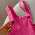 thumbnail image 6 of ameIAEA Kids Boys Girls Overalls Casual Short Jumpsuit with Pocket Solid Color Summer Romper, 6 of 6