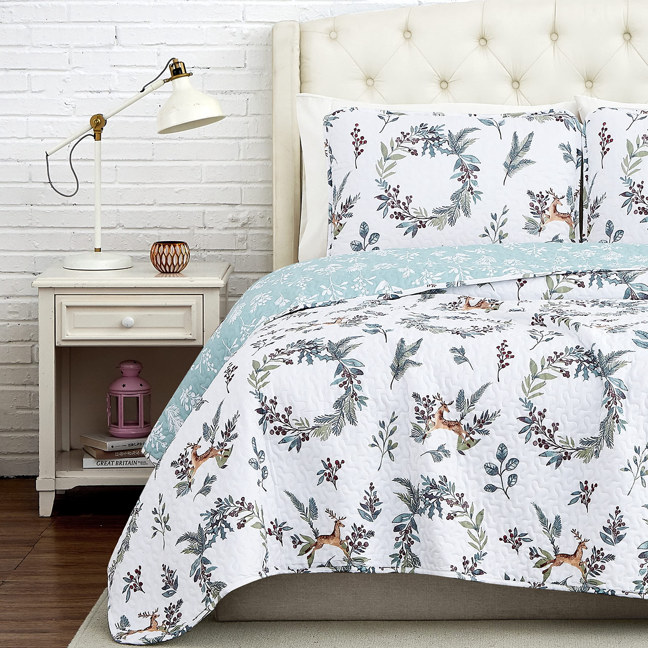 Southshore Fine Living, Inc. Happy Holidays Christmas Soft Bedding Set, King/California King