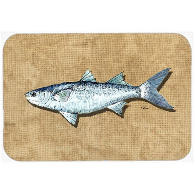 Carolines Treasures 8805LCB 15 X 12 In. Mullet Glass Cutting Board Large Size