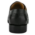 thumbnail image 6 of LIBERTYZENO Mens Classic Leather Formal Oxford Shoes, Black, 6 of 7