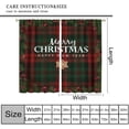 thumbnail image 2 of Buffalo Plaid Christmas Curtains, Christmas Tree Branches Red Berries Window Treatments, Rod Pocket Thermal Insulated Drapes 2 Panel Sets for Bedroom Living Room, 55" W X 39" L, 2 of 8