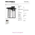 thumbnail image 3 of 2622-PBZ Millennium Lighting Adair - 1 Light Outdoor Wall Bracket-17 Inches Tall and 11 Inches Wide-Powder Coat Bronze Finish, 3 of 3