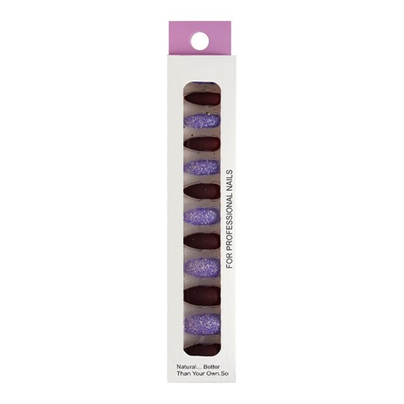 Press On Nails Fake Nails Press On Nails Short Glue On Nails Full Cover Coffin Press On Nails Colorful 12Piece Set For Women