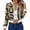 Coffee, variant on Amzcrzy Vest for Women Women's Straight Tube Long Sleeved Printed Zipper Jacket Women's Outerwear Vests Womens Vests Outerwear Women's Clothing Women Vest
