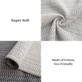 thumbnail image 4 of iOhouze Boho Bathroom Rug Runner with Tassel, 2'x4.3', 100% Woven Farmhouse White Grey Runner Rug Fully Reversible, Cotton Machine Washable Runner Rugs for Kitchen Hallway Living Room Bedroom Laundry, 4 of 5