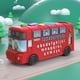 thumbnail image 4 of Juguete De Autobús Alphadent Juguete de autobús Alphadent con mango redondo Juguete de autobús escolar para bebé niño (rojo) Tmvgtek libre de BPA, 4 of 7