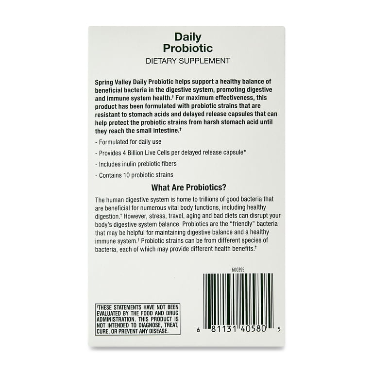 Daily Probiotic, 4 Billion Live Cells, 30 Count photo 8