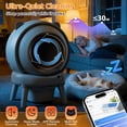 thumbnail image 5 of Famistar Automatic Cat Litter Box Self Cleaning, 100+15L Large Size Litter Box, 2.4G WiFi APP Control, Odor Removal, Safety Protection with Litter Mat & Liner, 5 of 9