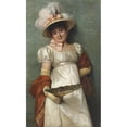 thumbnail image 2 of Giovanni Costa 10x14 Black Ornate Wood Framed Double Matted Museum Art Print Titled: A Fair Maiden, 2 of 5