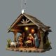 thumbnail image 5 of Adornos de Belén Decoración del Nacimiento de Jesús Árbol de Navidad Letreros de Belén Colgante de Belén de Acrílico Decoración, 5 of 5