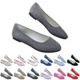 thumbnail image 5 of AUDeals Women's Block Heel Pumps, Pointed Toe Dress Shoes with Portable Comfort for Office, Party and Daily Wear (Dark Blue, 8), 5 of 9
