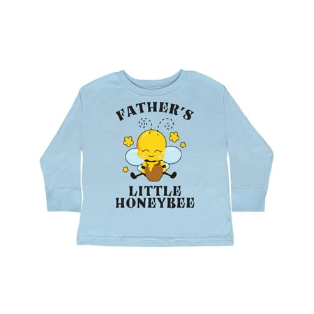 

Inktastic Cute Bee Father s Little Honeybee with Stars Gift Toddler Boy or Toddler Girl Long Sleeve T-Shirt