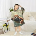 thumbnail image 6 of BZSMCE Wearable Blanket Hoodie Fashion Blossoming Red Panda Home Wear, 6 of 7