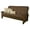Linen Cocoa, variant on Pemberly Row Queen-size Brown Wood Futon Frame-Mattress Not Included