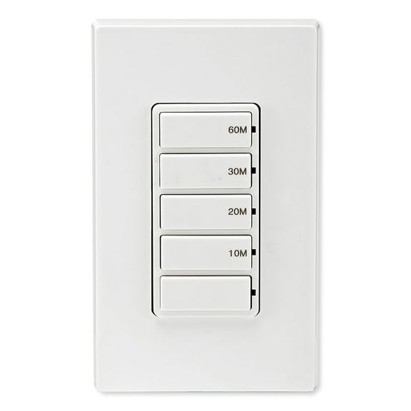 Leviton DT160-1LW Decora In-Wall Countdown Timer Switch (10, 20, 30, 60 Min)