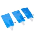 thumbnail image 6 of Portable Foldable Water Bag, 480ml 3pcs PE Folding Drinking Water Bottle Ultralight  For Camping For Hiking For Jogging, 6 of 8