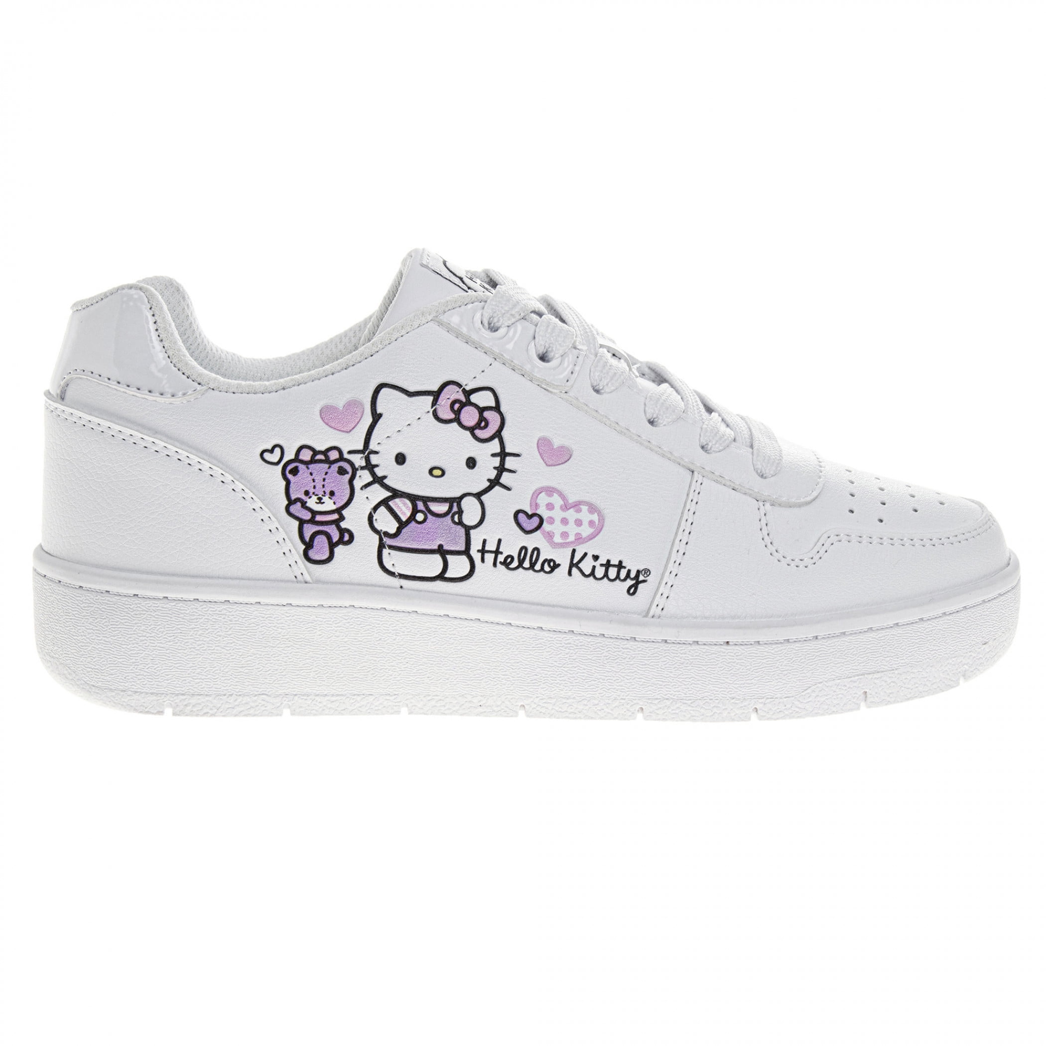 Hello Kitty Pink Hearts Adult's Sneakers-Size 7
