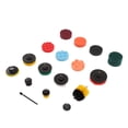 thumbnail image 5 of Kit de almohadillas para fregar con cepillo para taladro, 25 piezas, cepillo para taladro, almohadillas para fregar, juego de esponja, herramienta multiusos para limpieza de azulejos de alfombras para, 5 of 5