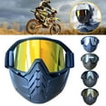 thumbnail image 2 of Happydeer Motorcycle Goggles with Full Face Guard Breathable Windproof Ultralight Adjustable Cycling Skiing Glasses, 2 of 13