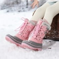 thumbnail image 3 of DREAM PAIRS Ankle Snow Boots Boys Girls Winter Warm Lace Up Waterproof Boots Shoes, 3 of 6