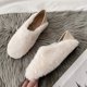 thumbnail image 5 of Zapatos de felpa para mujer, comodidad de otoño e invierno, además de zapatos de algodón cálidos de terciopelo, zapatos planos para el hogar, arrastre perezoso Wmkox8yii hj789, 5 of 9