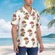 thumbnail image 3 of Balery Mushroom Camisas hawaianas de manga corta para hombre, camisas playeras de corte holgado, camisas de vacaciones con botones,XX-Large, 3 of 7