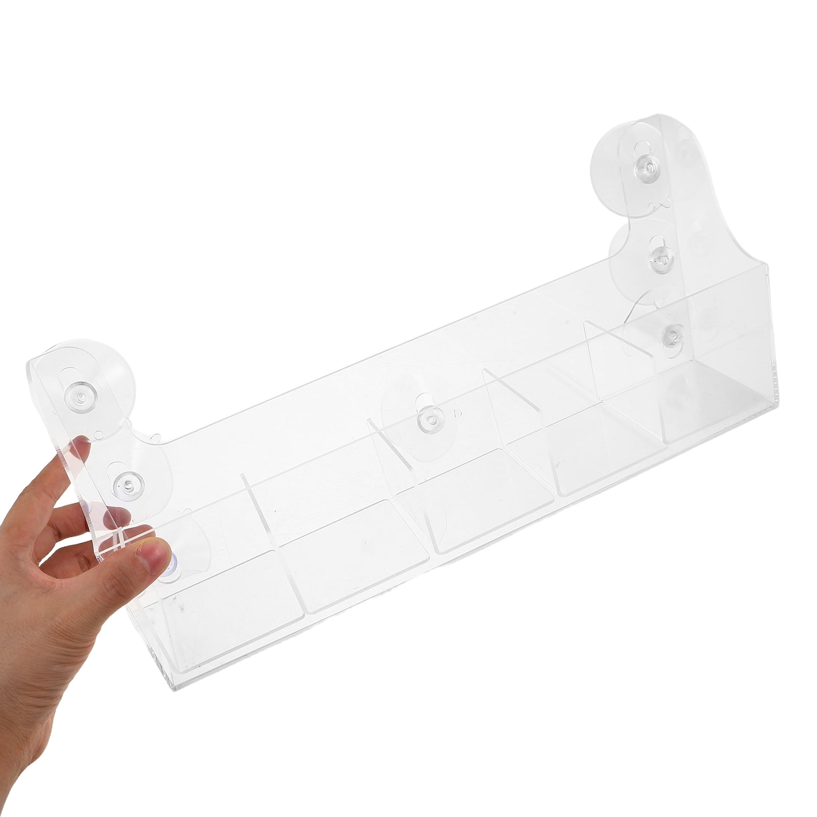 BESTYASH Clear Acrylic Fridge Shelf Organizer with Strong Cups for Kitchen Storage and Refrigerator Organization
