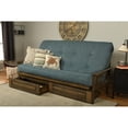 thumbnail image 4 of Kodiak Furniture Tucson Queen-size Wood Storage Futon-Linen Aqua Blue Mattress, 4 of 5