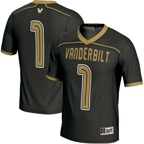 Men's GameDay Greats #1 Black Vanderbilt Commodores Lightweight Men's Lacrosse Jersey