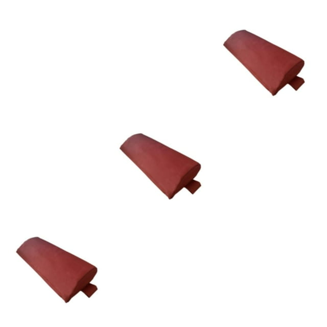kurtrusly Lounge Chair Head Cushion With Fabric For Neck Support Environmental Protection wine red 1 3Set