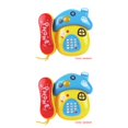 thumbnail image 1 of Tholdsy Color Random Children Cartoon Style Musical Telephone Birthday Toy Gift Educational Multifunctional Battery Powered 2piezas, 1 of 6
