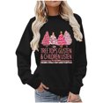 thumbnail image 2 of Wancir Tree Tops Glisten and Children Listen to Nothing Sweatshirts Women Christmas Trees Print Long Sleeve Pullover, 2 of 4