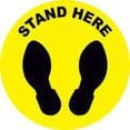 thumbnail image 4 of Stand Here Sign N 6'' Round Vinyl Adhesive, 4 of 4