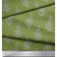 thumbnail image 2 of Soimoi Cotton Voile Fabric Leaves & Floral Block Print Fabric by The Yard 56 Inch Wide, 2 of 3