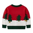 thumbnail image 3 of Staki Funny Christmas Sweater Children's Ugly Christmas Sweater Holiday Boys Toddler Knitted Sweater Winter Xmas Crewneck Pullover(Red ,6Y ), 3 of 9