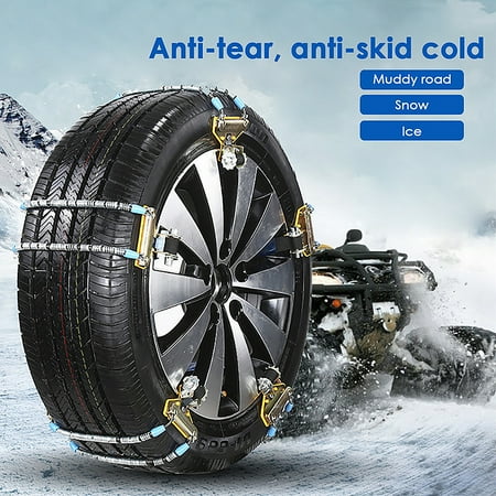 Outdoor Carpet Tiles Review Large/normal Car Universal metal Winter Tyres wheels Snow Chains For Cars/Suv Car-Styling Anti-Skid Autocross Outdoor ()