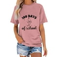 thumbnail image 2 of 100 Days of School Shirt for Women Teacher Graphic Short Sleeve Tshirt School Days Tee Tops, 2 of 5